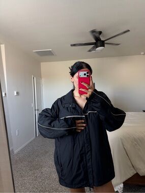 Vintage Black windbreaker